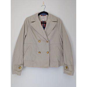 Cartonnier by Anthropologie Tan Double Breasted Blazer Sz 6